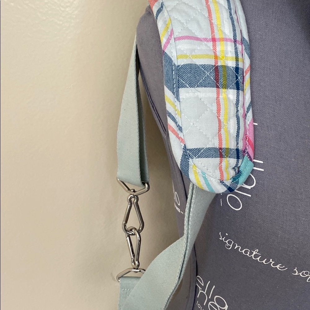 Plaid Quilted Shoulder Adjustable Strap